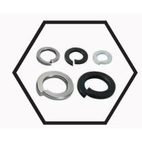 Spring Washers – Square / Rectangular Section Split Lock Washers for Vibration Resistance in Machinery and Structures – Spring Steel, Hardened and Tempered, Metric Sizes, Zinc Plated or Phosphated Finish for High Tension